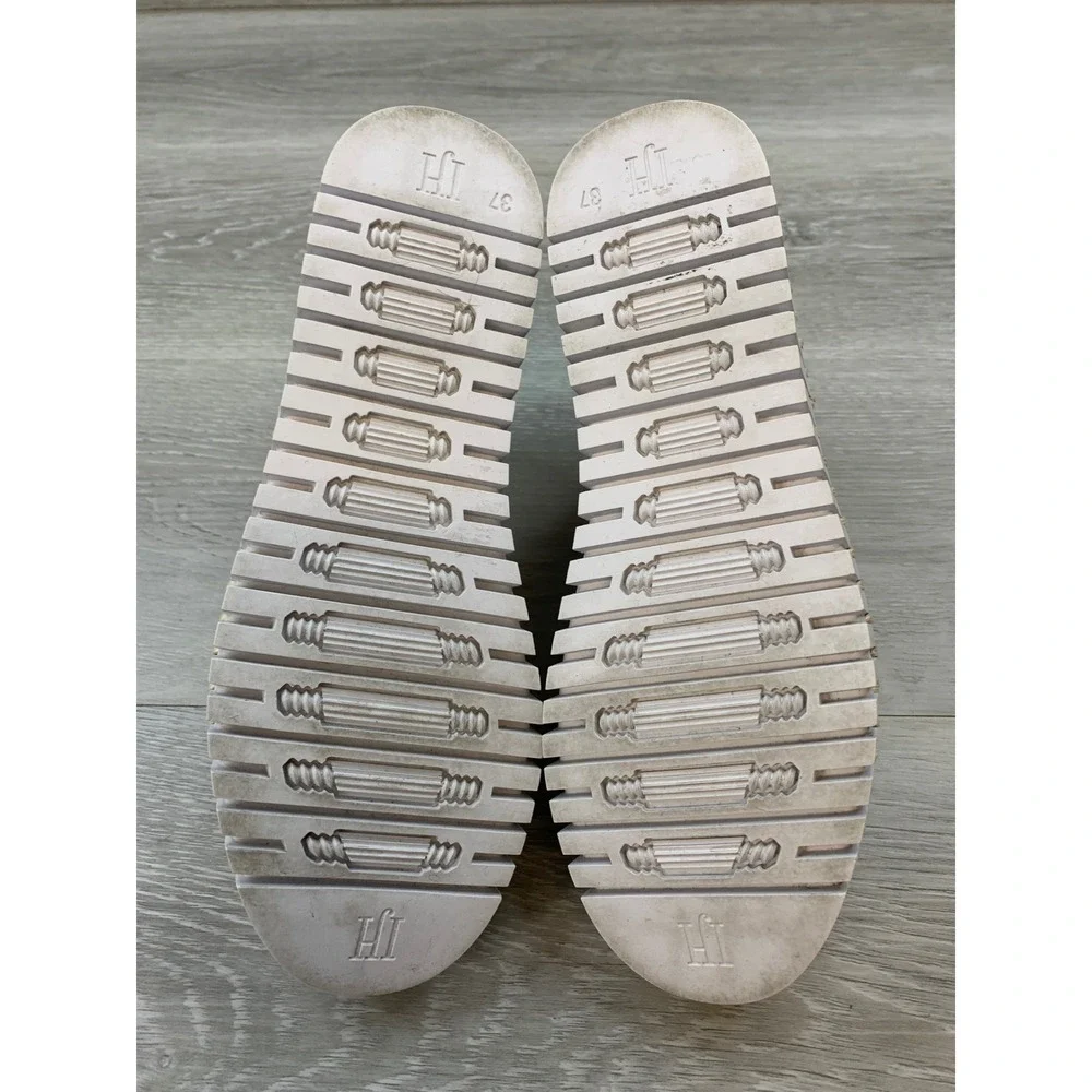 Ilse Jacobsen Tulip 3577 Women's Gold Metallic Laser 7 Cut Slip On Sneakers